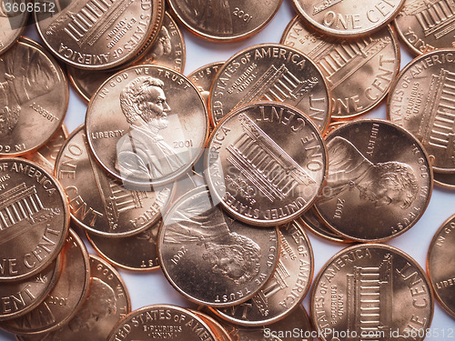 Image of Dollar coins background