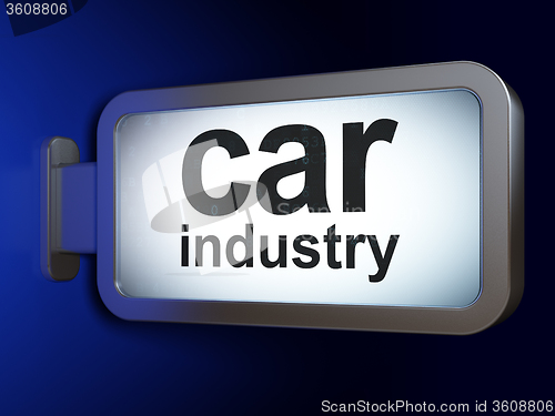 Image of Manufacuring concept: Car Industry on billboard background