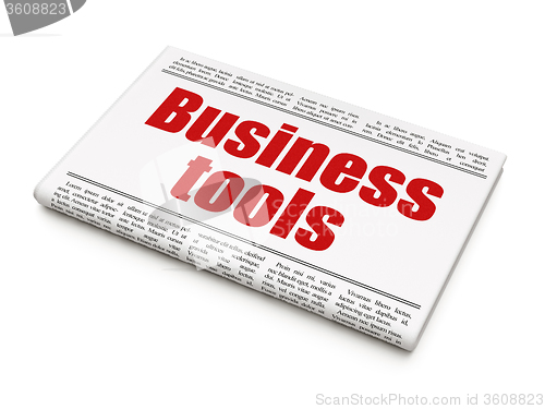 Image of Business concept: newspaper headline Business Tools