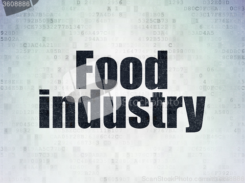 Image of Manufacuring concept: Food Industry on Digital Paper background