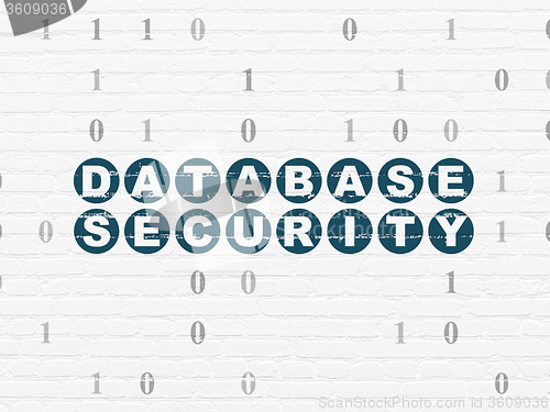 Image of Privacy concept: Database Security on wall background