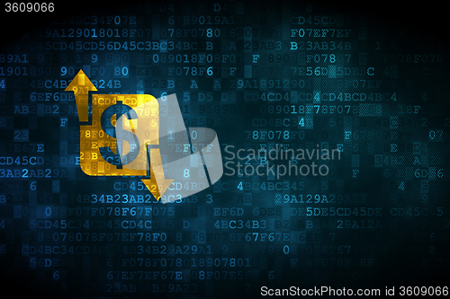 Image of Finance concept: Finance on digital background