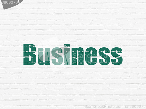 Image of Finance concept: Business on wall background