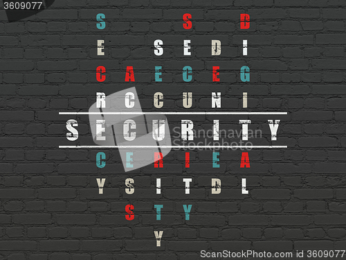 Image of Safety concept: Security in Crossword Puzzle