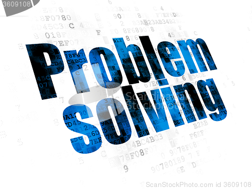 Image of Finance concept: Problem Solving on Digital background