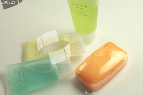 Image of toiletries for travelling