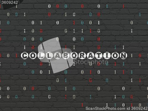 Image of Business concept: Collaboration on wall background