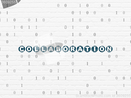 Image of Business concept: Collaboration on wall background
