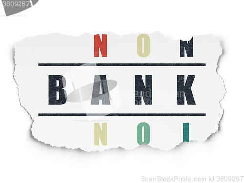 Image of Money concept: Bank in Crossword Puzzle