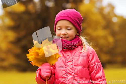 Image of happy beautiful little girl portrait outdoors