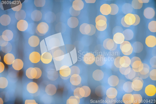 Image of blurred glden lights background