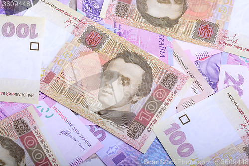 Image of Ukrainian money background