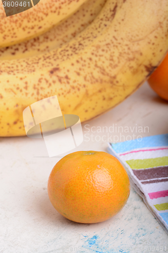 Image of strawberry, mandarin, orange, banana, many different fruits for the health of the entire family