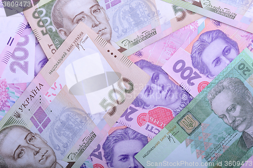 Image of Ukrainian money background