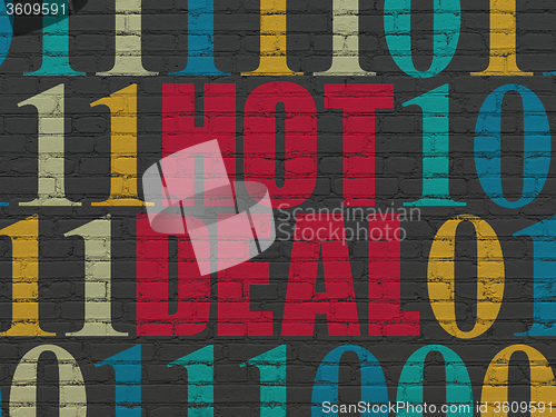 Image of Business concept: Hot Deal on wall background