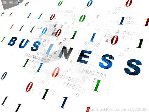 Image of Finance concept: Business on Digital background