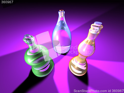 Image of Gaudy Bottles