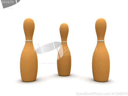 Image of Beige Bowling Pins