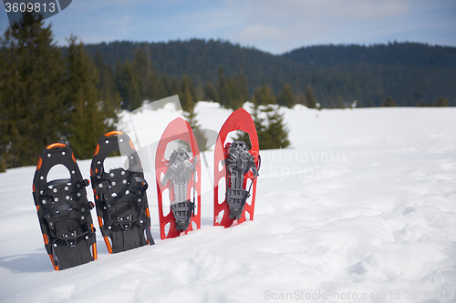 Image of winter snowshoes