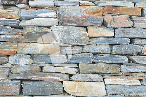 Image of Rough raw stone bricks ancient wall