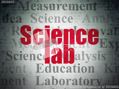 Image of Science concept: Science Lab on Digital Paper background