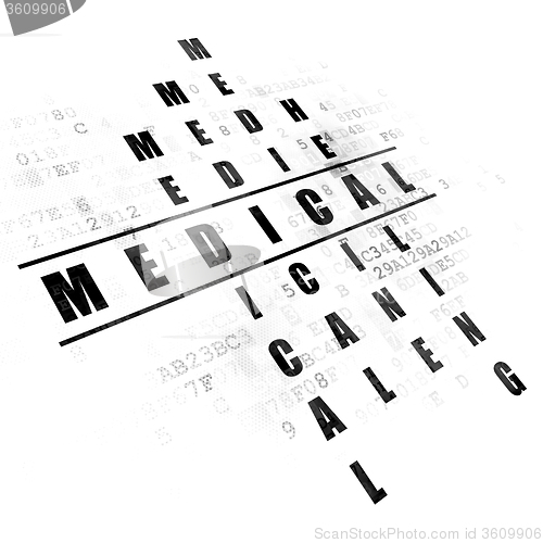 Image of Health concept: Medical in Crossword Puzzle