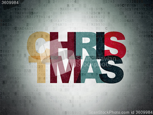 Image of Holiday concept: Christmas on Digital Paper background