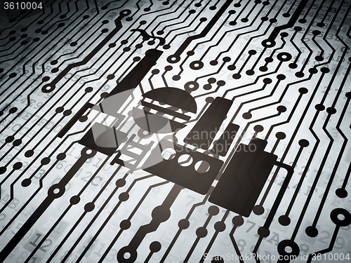 Image of Industry concept: circuit board with Oil And Gas Indusry