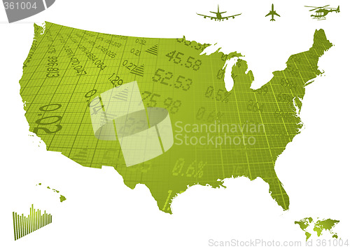 Image of us financial map