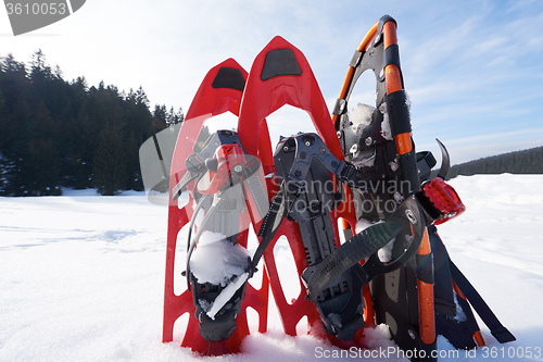 Image of winter snowshoes