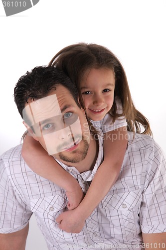 Image of happy father and daugther