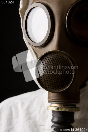Image of Person in gas mask