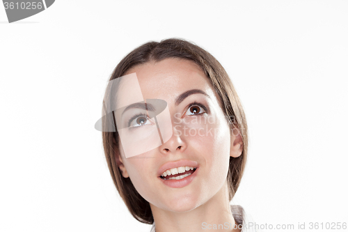Image of closeup picture of a beautiful business woman\'s face