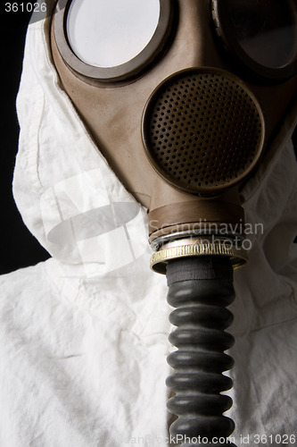 Image of Person in gas mask