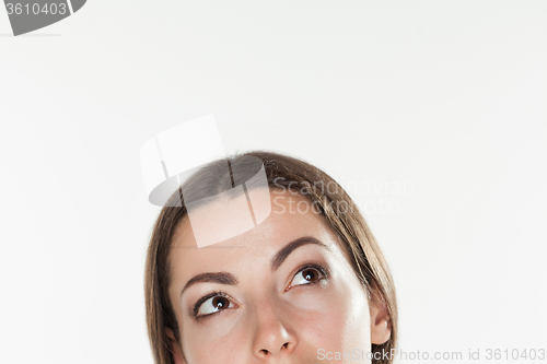 Image of closeup picture of a beautiful business woman\'s face