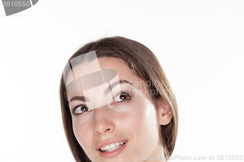 Image of closeup picture of a beautiful business woman\'s face