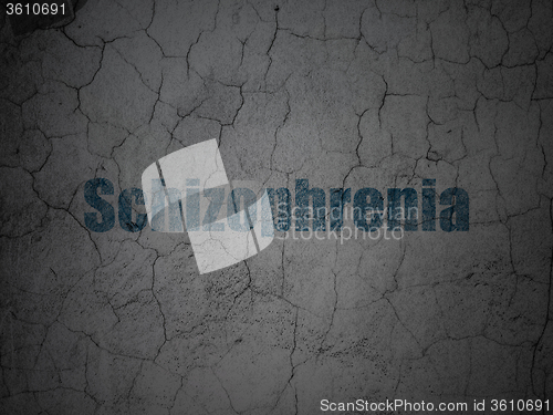 Image of Health concept: Schizophrenia on grunge wall background