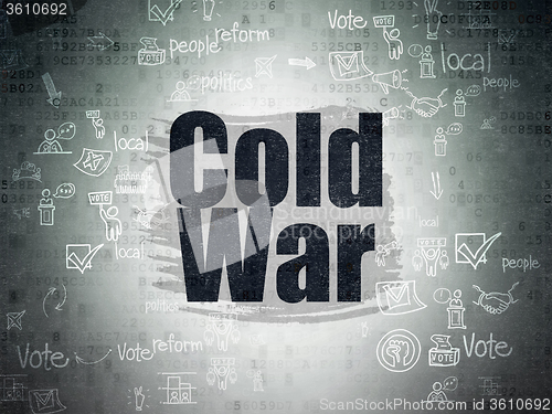 Image of Political concept: Cold War on Digital Paper background