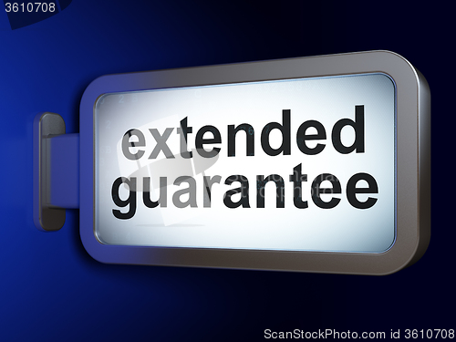 Image of Insurance concept: Extended Guarantee on billboard background