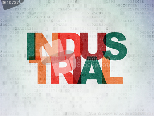 Image of Manufacuring concept: Industrial on Digital Paper background