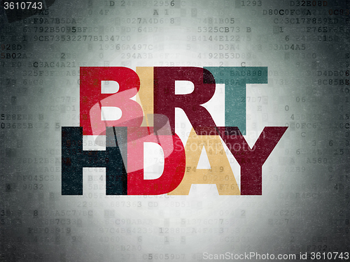 Image of Entertainment, concept: Birthday on Digital Paper background