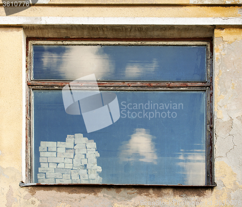 Image of Weathered wall with  window