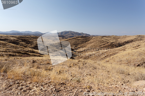 Image of fantrastic Namibia moonscape landscape