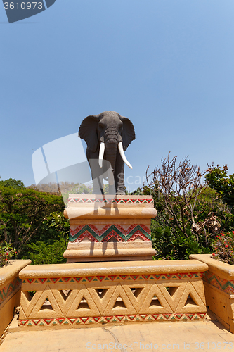 Image of Gigantic elephant statues on Bridge in famous Lost City