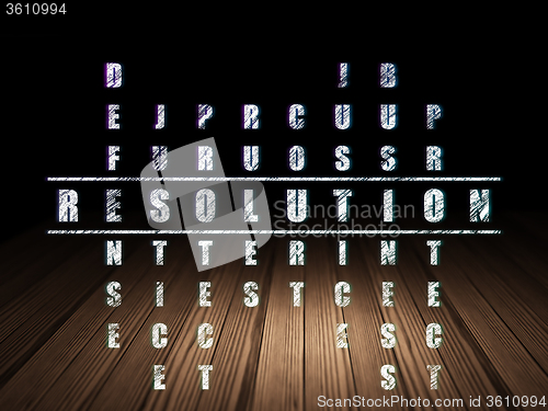 Image of Law concept: Resolution in Crossword Puzzle