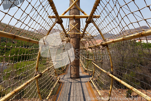 Image of suspension rope bridge in Sun City South Africa