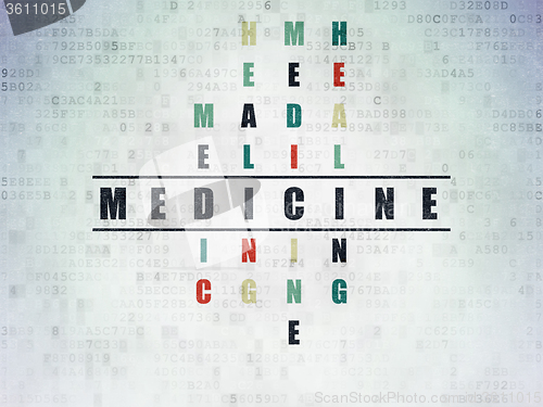 Image of Health concept: Medicine in Crossword Puzzle