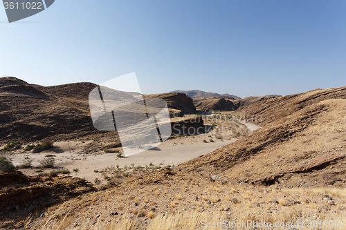 Image of fantrastic Namibia moonscape landscape