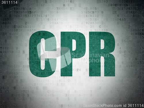 Image of Health concept: CPR on Digital Paper background