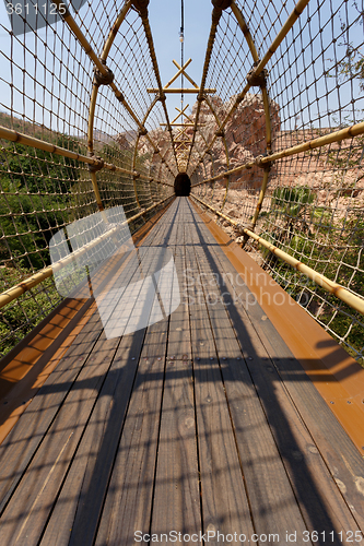 Image of suspension rope bridge in Sun City South Africa